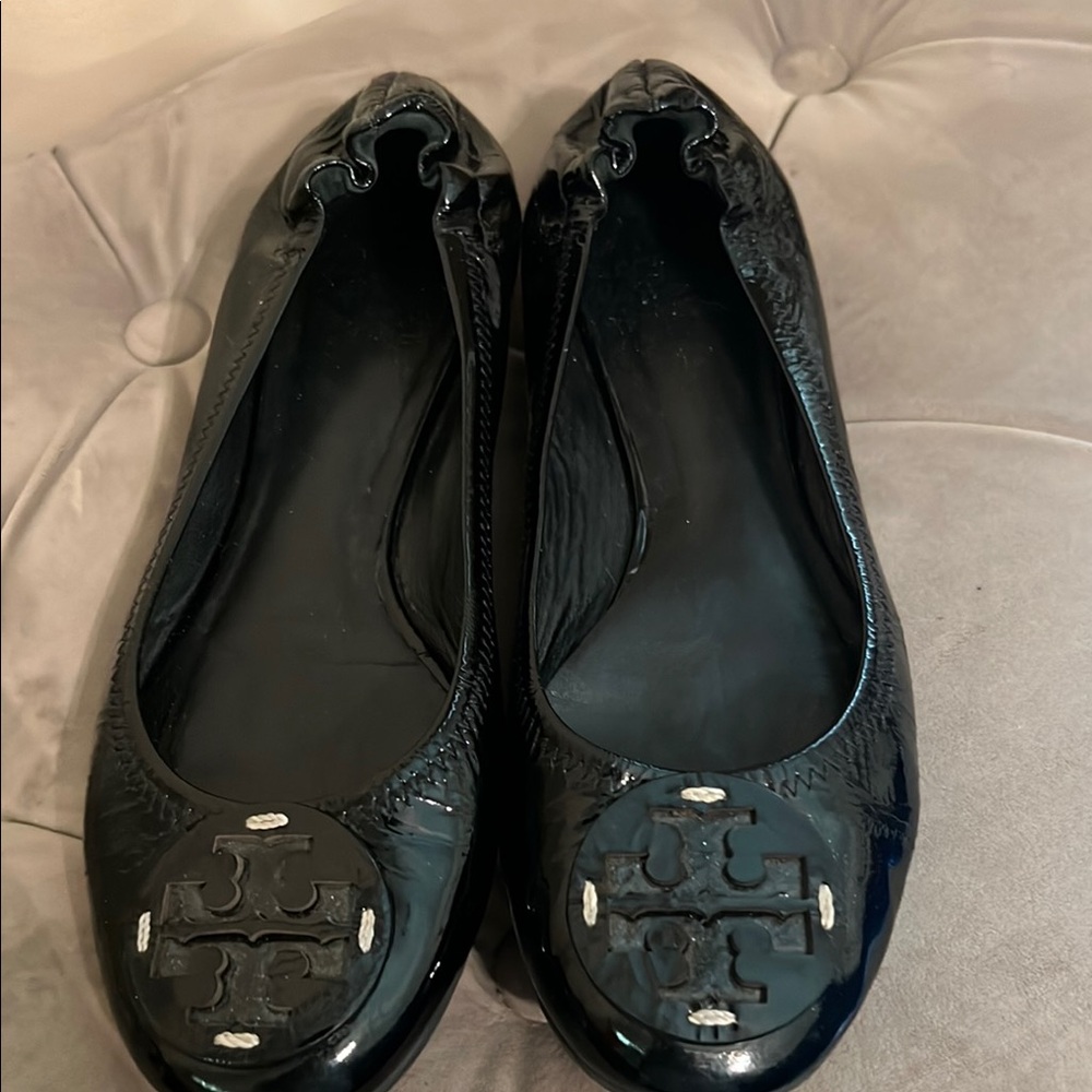 Tory Burch Black Ballet Flats
